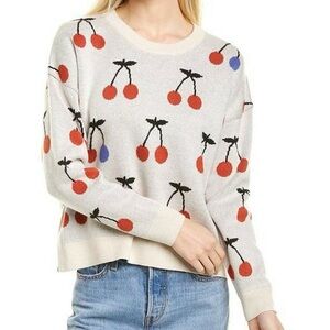 Madewell Cherry Jacquard Pullover Sweater